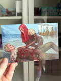 Zeal of the North Art Print - Darcke & Elvara beach scene by Natalia Tyczyńska