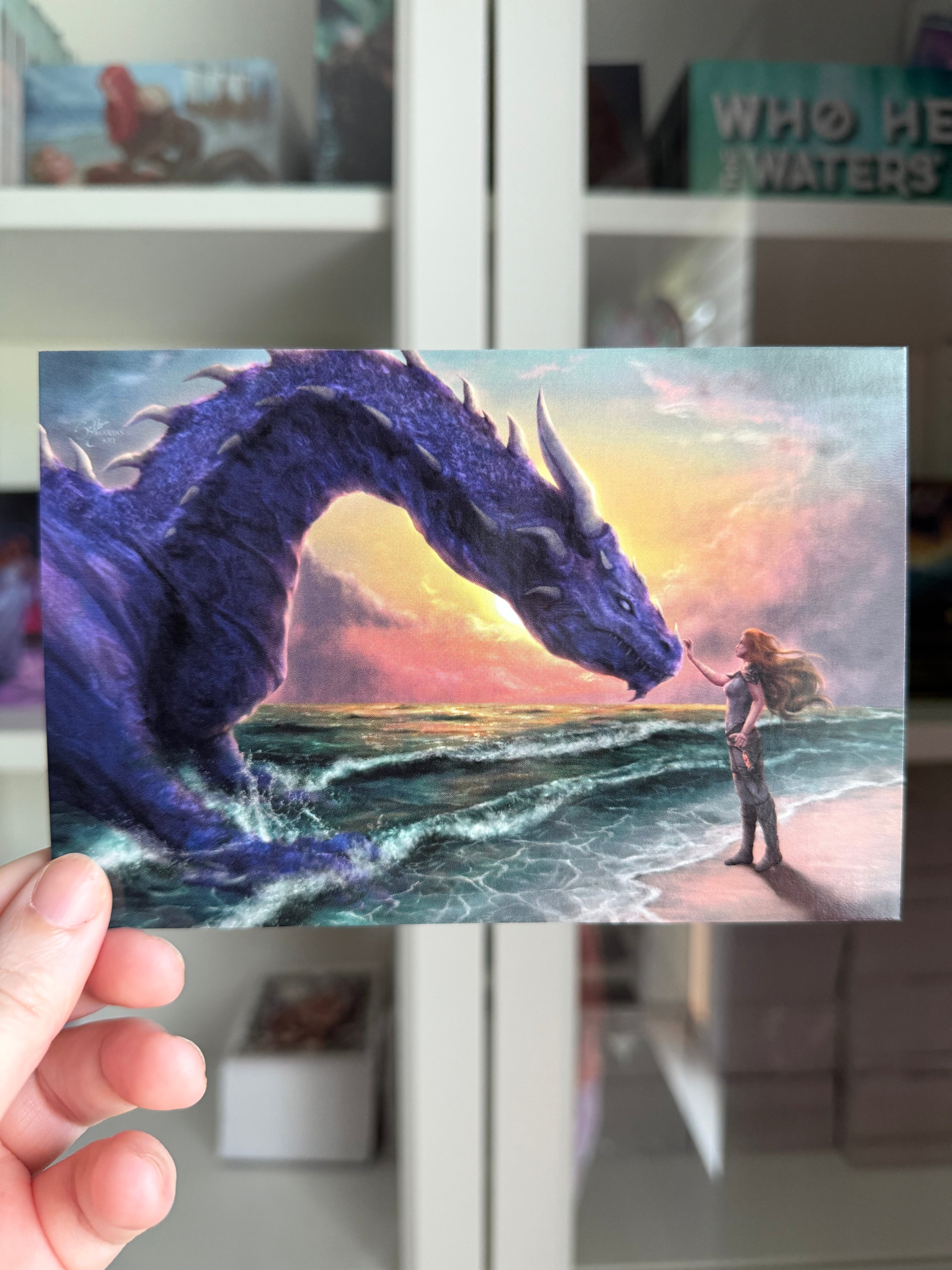 Compelling Fates Art Print - Ydren & Elessia by Maria Selto