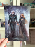 Compelling Fates Art Print - Merrick and Elessia by Eva Džamková