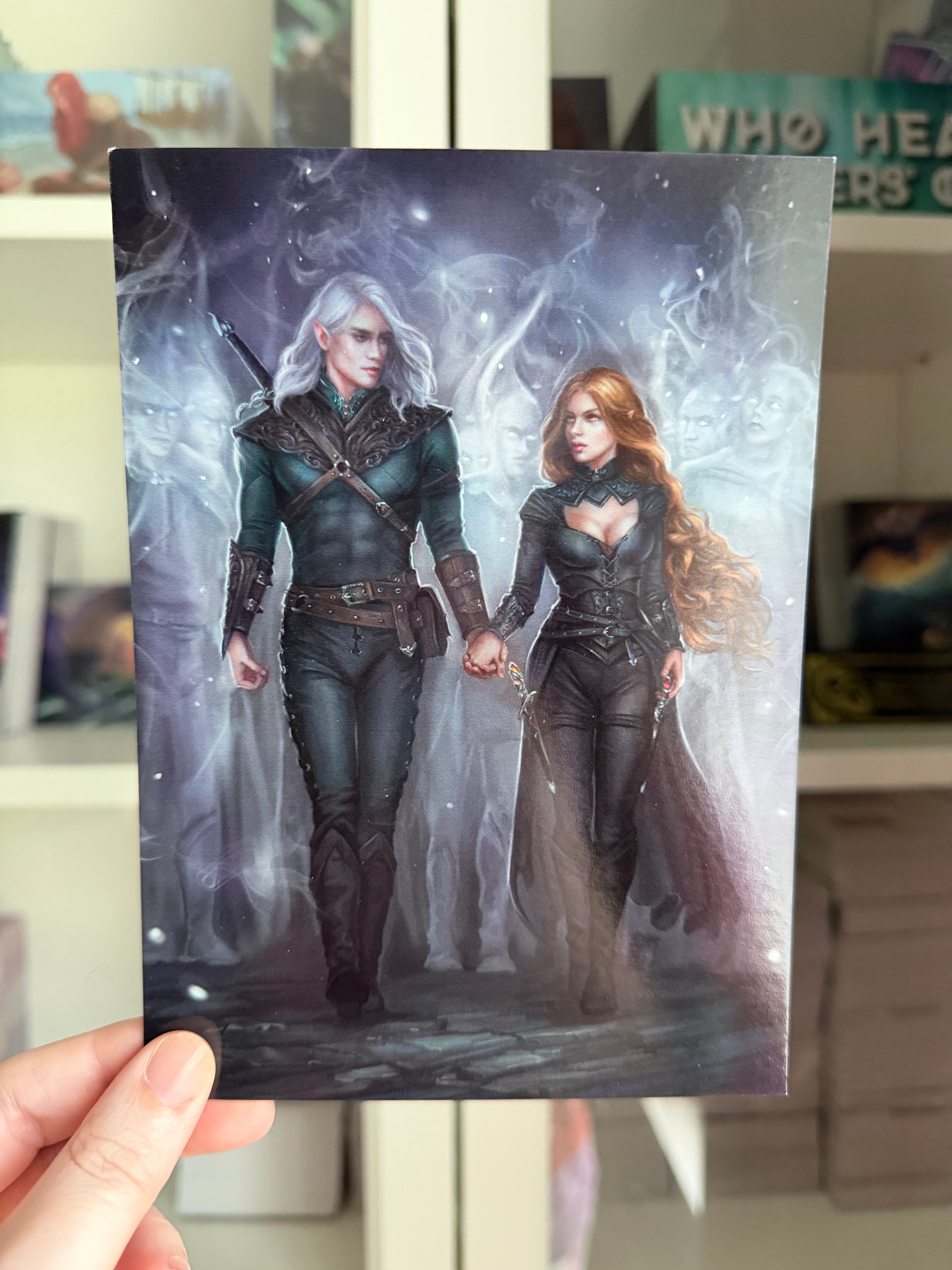 Compelling Fates Art Print - Merrick and Elessia by Eva Džamková