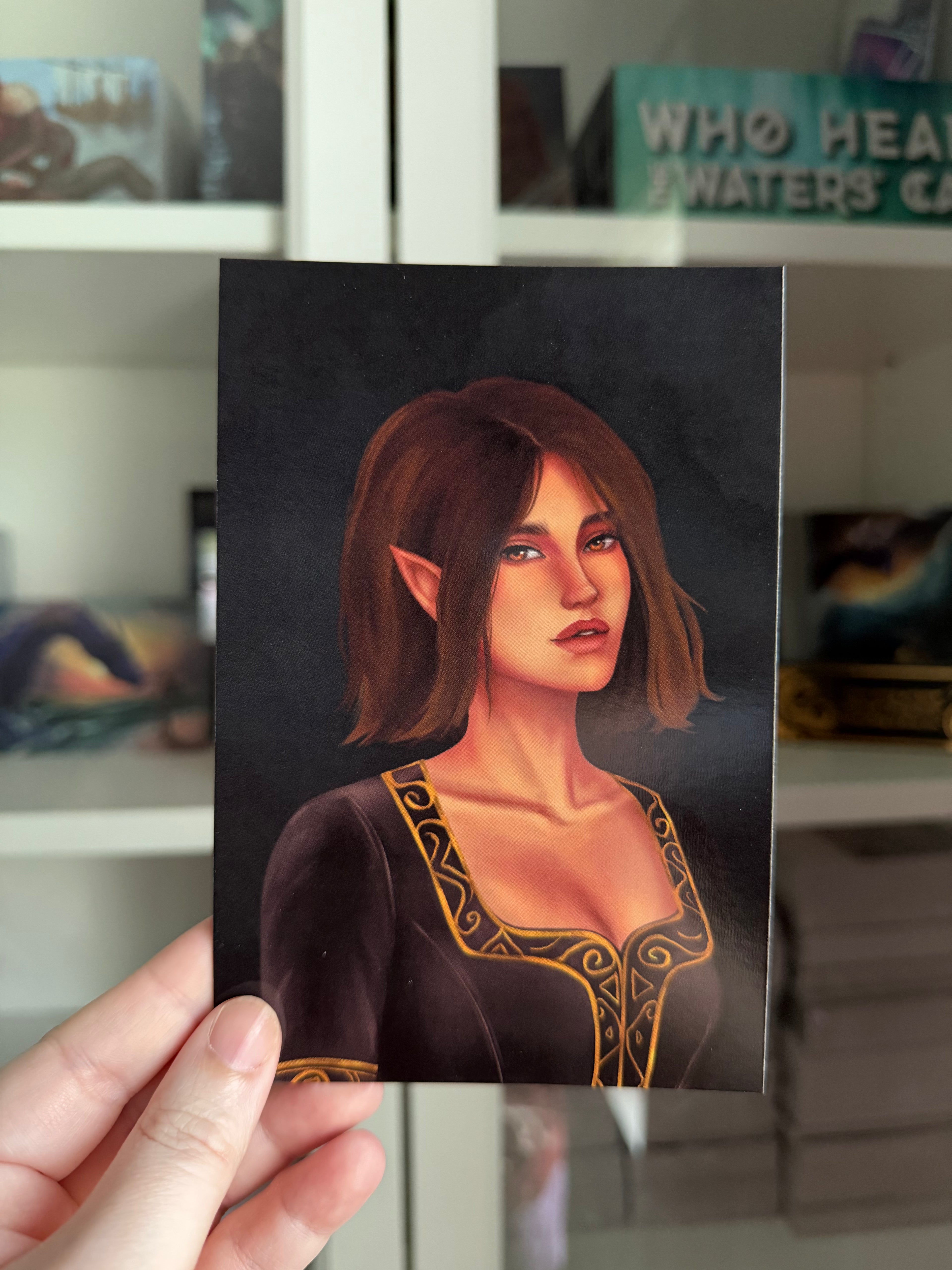 Compelling Fates Art Print - Frelina portrait by Lina Rtemi