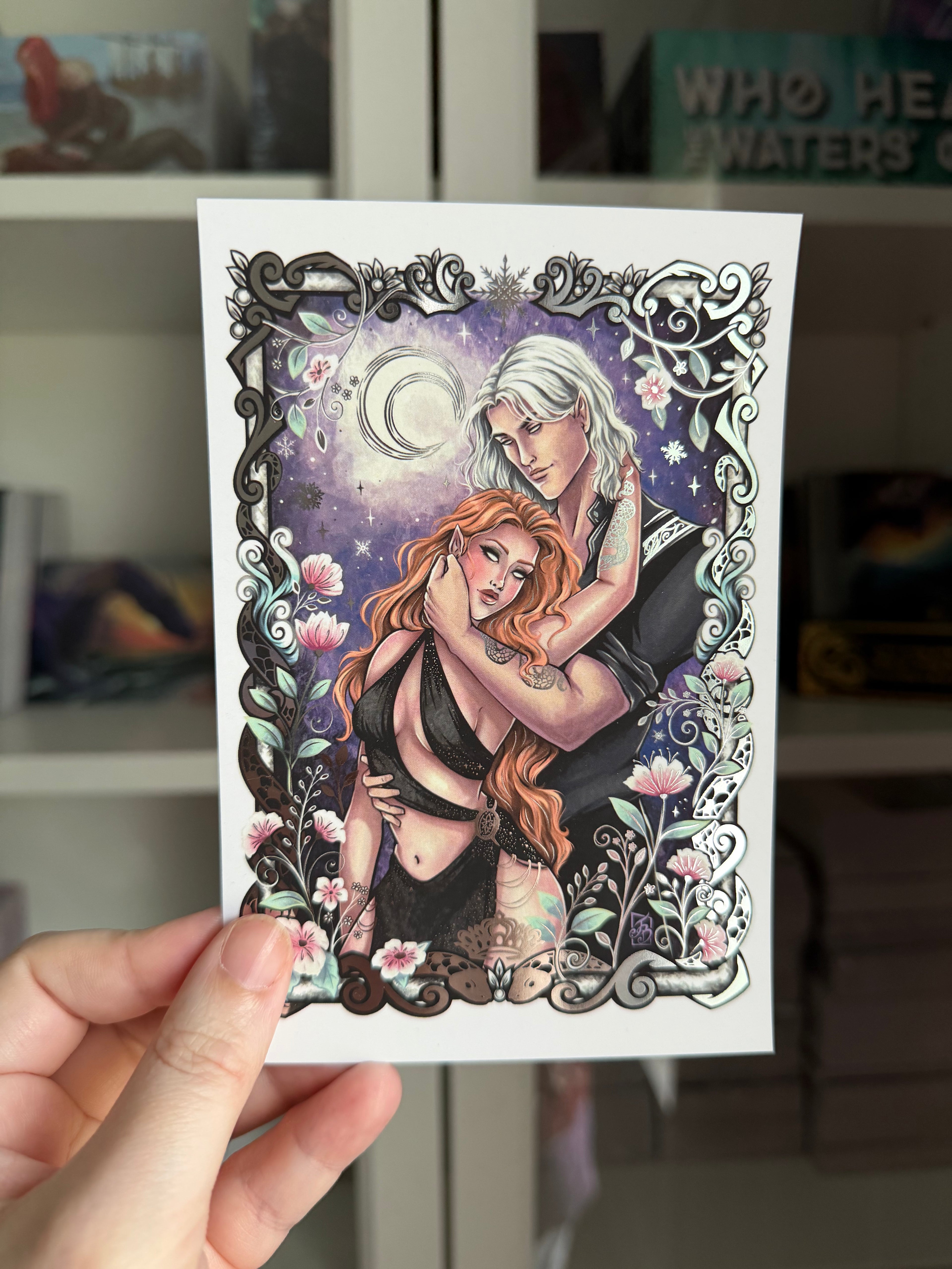 Compelling Fates Art Print - Elessia & Merrick by JudyBlu